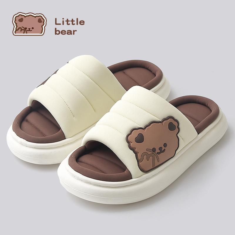 

Slippers Brand Summer Women Men Flax Down Home Thick Sole Cartoon Open Toe Slides Indoor Flip Flops Anti-Slip Couple Sandals ShoeSlippers, K-pink
