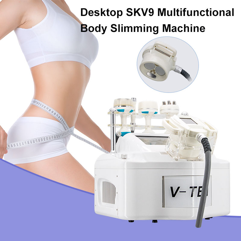 V10 Slimming Machine 5 In 1 Vacuum Cavitation System Roller Massage Cellulite Reduction Slim RF Skin Tightening Wrinkle Removal Fat Shaping Face-image-780629379