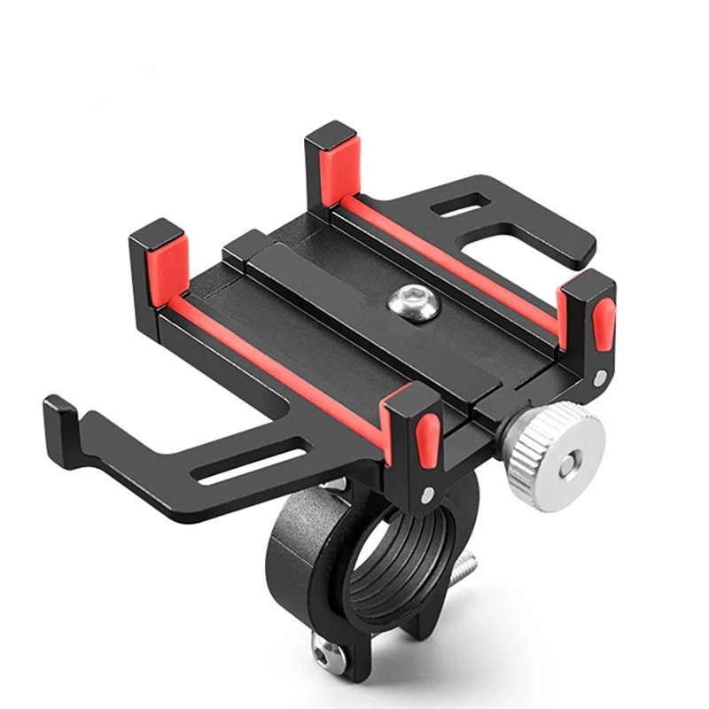 

Mountain Bike Phone Holder Aluminium Motorcycle Electric Bicycle Car Smartphone Alloy Bracket Five Claws Mechanical Cellphone Mount Stand