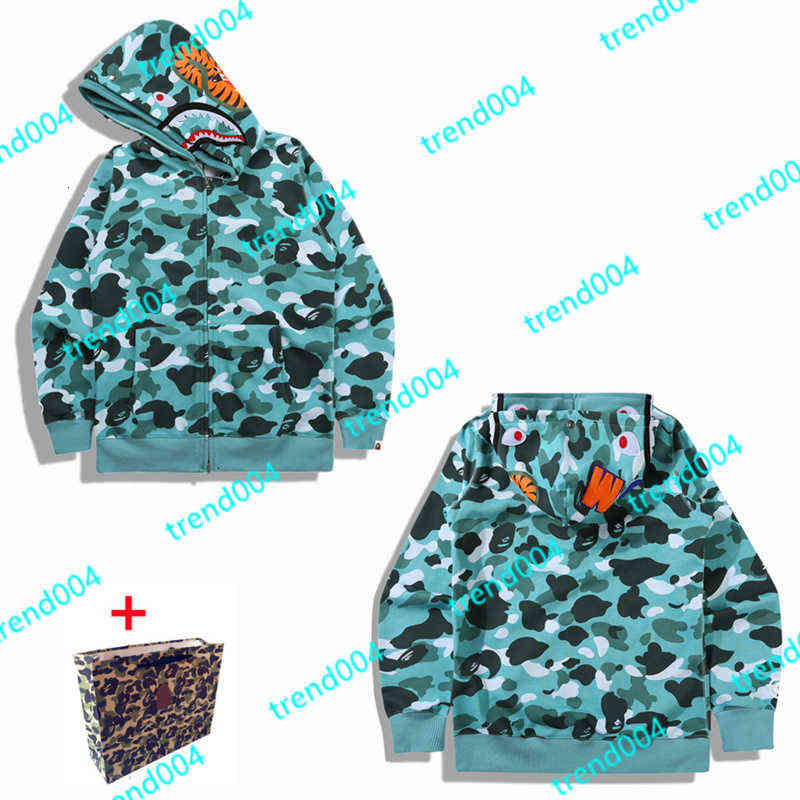 Sweins à capuche pour hommes de haute qualité Sweats Sweats Sweats Japonais Shark Ape Head Luminous Camo Star Galaxy Spotes Men et femmes couples