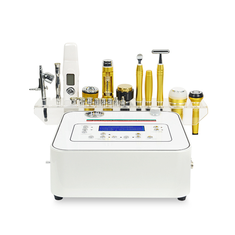 Mésothérapie multifonctionnelle 10 en 1 Peeling de la peau Microdermabrasion Soins du visage Lifting Beauté Machine Diamant Dermabrasion RF Vide