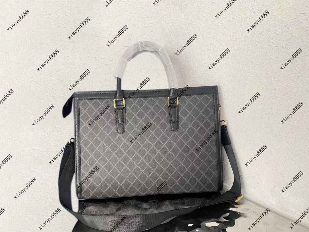 

TOP quality Casual briefcase men briefcases designer handbag with double letter printing single shoulder bag large capacity document cross body bags, G2
