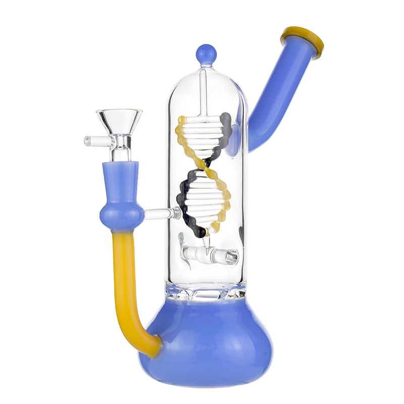 

8.6 inch limited edition dna hookah glass bong with turbine percolator and 14mm female joint