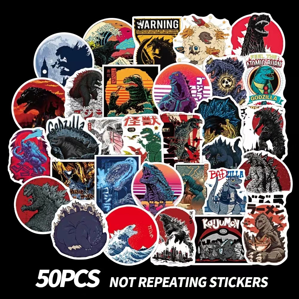 

50 PCS Mixed Car Stickers Monster Graffiti For Skateboard Laptop Helmet Stickers Pad Bicycle Bike Motorcycle PS4 Notebook Guitar Pvc Decal, Multi colors