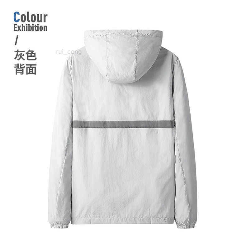 

Hooded 2022 Outdoor Mens Jackets Sports Windbreaker Patchwork Coats Print Zipper Hoodies Running Outwear Wholesale Sportwear Tops Clothing, White