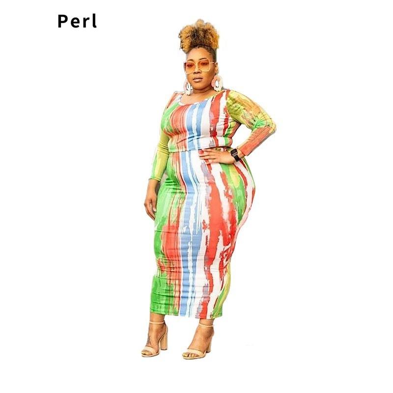 

Women's Plus Size Tracksuits Perl Tie Dye Round Neck Two Pieces Outfit Full Sleeve Matching Set Clothes For Women Casual Top+skirt Suit 3XL, Multi