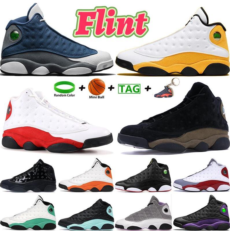 

Newest university gold 13 basketball shoes 13s mens sneakers Houndstooth Obsidian lucky green Starfish Red Flint sports trainers, Shoes (15)