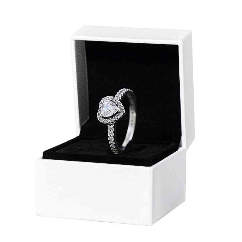 

Luxury Design Women Rings 925 Sterling Silver Cz Diamond Fine Jewelry Fit Pandora European American Style Lover Engagement Anniversary