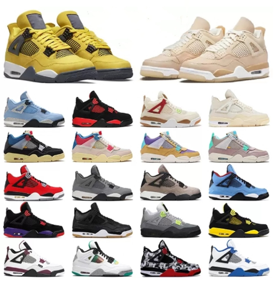 

4s basketball shoes women men 4 Military Black Cat jordem Oreo jordan4s 1 Red Thunder off white Sail University Blue jorden Retro College Mid Heritage sneakers, 18