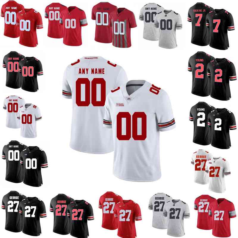 

Rare Ohio State Buckeyes Jerseys Justin Fields Jersey Chase Young JK Dobbins Archie Griffin Eddie George Football Jerseys Custom Stitched, Mens black red
