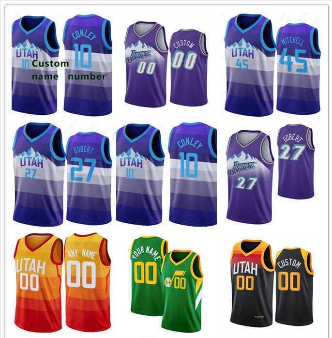 

Utah''Jazz''Donovan 45 Mitchell Mike 11 Conley 00 Clarkson Rudy 27 Gobert 44 Bojan Bogdanovic 25 Danuel House Jr. 23 Royce O'Neale Basketball Jersey, Colour