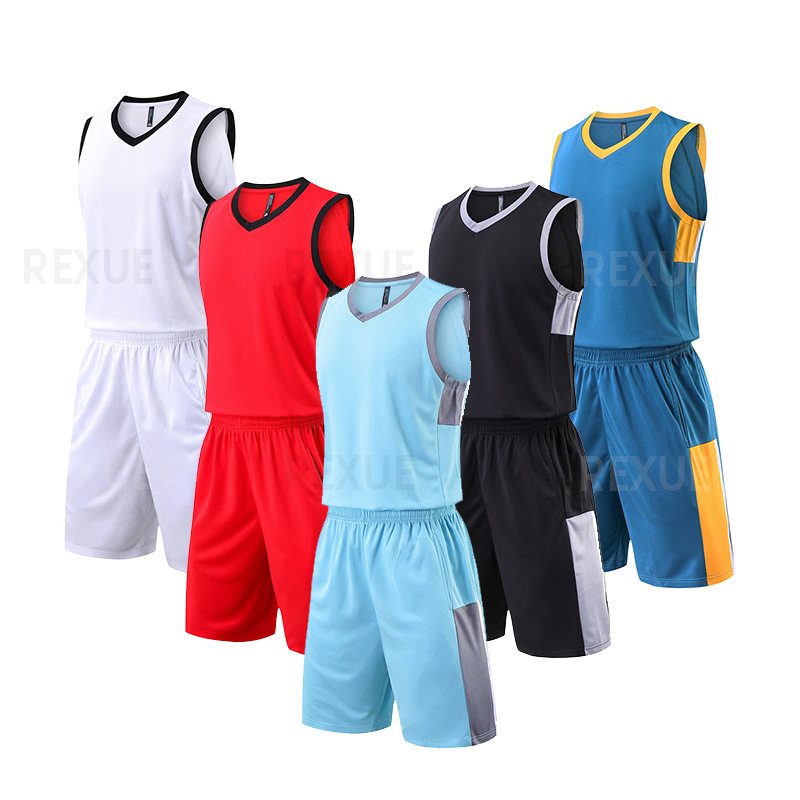 

Custom Print Men Basketball Jersey Sets College tracksuits Breathable Men Basketball Uniforms Men Casual Sports Vest 2Pcs Comfor 220615, White