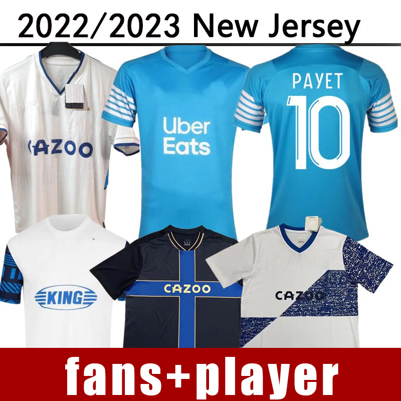 

22 23 Marseilles King home fans player version Soccer jerseys GERSON under BAKAMBU milik maillot de foot 2022 2023 Camiseta PAYET GUENDOUZI KAMARA football shirt, 14