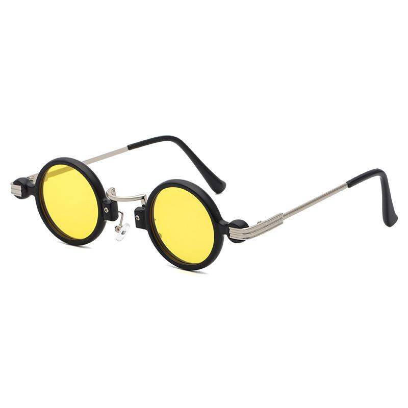 

Sunglasses 2022 Round Vintage Steampunk Style Female Oculos Metal Eyewear Gothic Sun Glasses For Woman Men Driving Spectacles