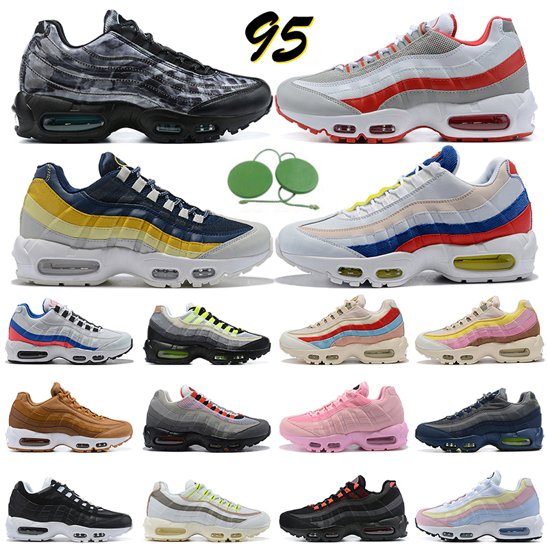 

Hotsale 95 men women running shoes airmax 95s Triple Black NRG Classic Green Neon Ghost NY Taxi Worldwide Laser Fuchsia trianers sports sneakers size 5.5-12, #19 geode