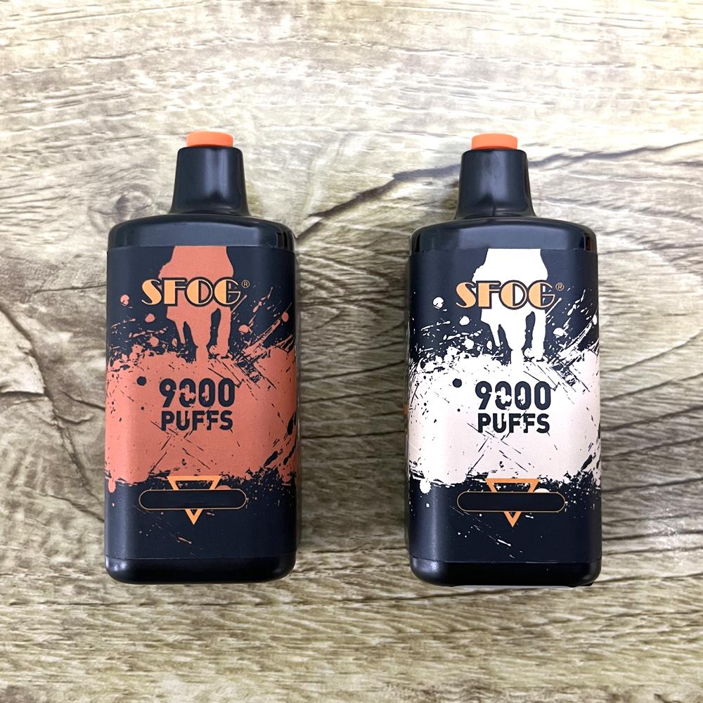 

2022 new SFOG Big bang Disposable E cigarettes puff Pod Device 9000puffs Vape 950mAh 18ml box mod mesh coil type-c 0% 2% 3% 5%