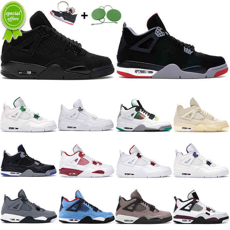

2022 Basketball Shoes Men 4s 4 University Blue Bred Black Cat Pure Money Cool Grey Royalty University Red Union Guava Lemon Venom Thunder Mens88, Customize