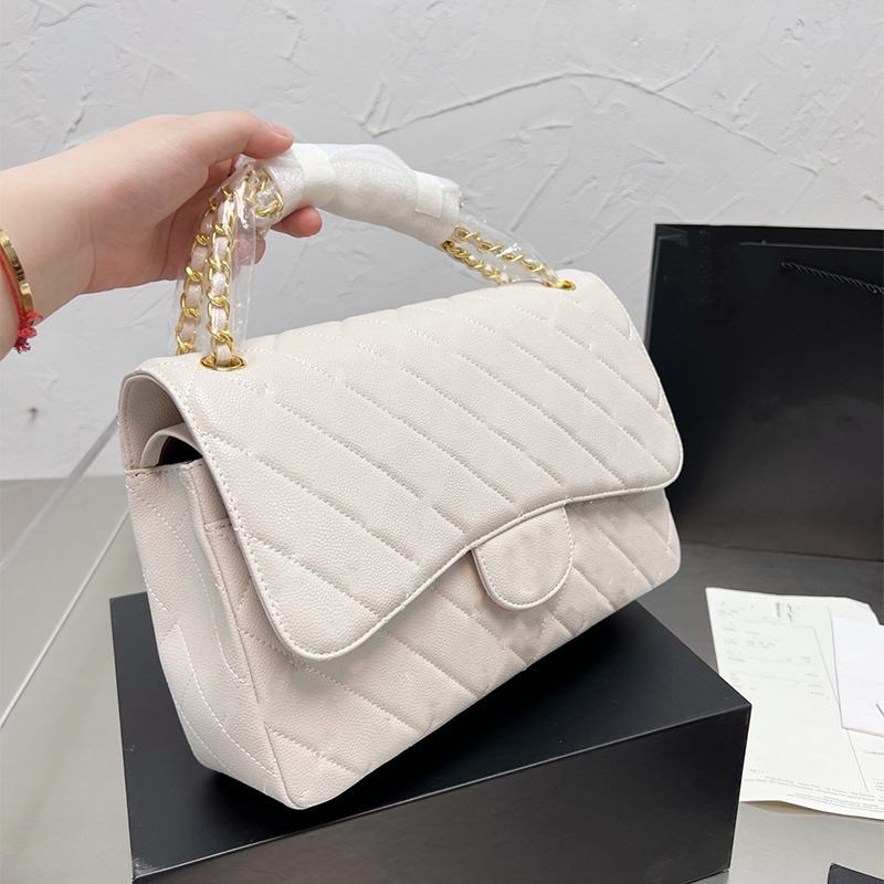 

2022 Retro Fashion Famous French Designer Shoulder Bag Luxury Large Capacit Twin Flip Cover Chain Outdoor Sacoche Diamond Lattice Quilt Hand, Box