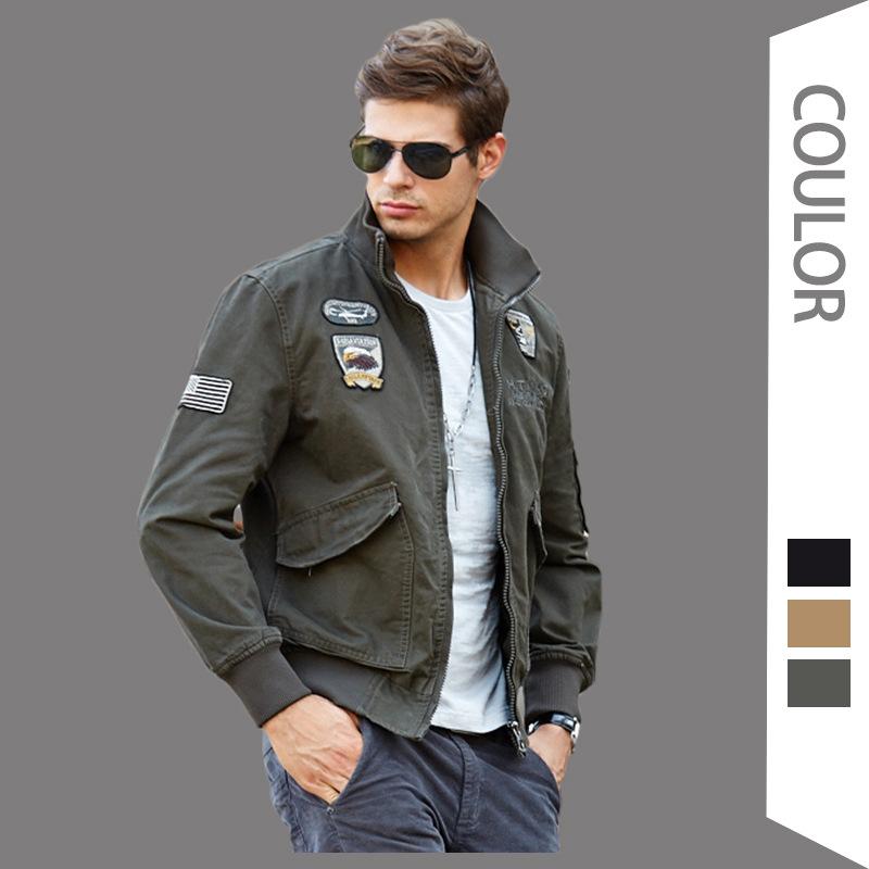 

Men's Jackets Outdoor Casual Jacket Men Cargo Spring Autumn Army Military Mens Coats Male Outerwear Windbreaker Brand ClothingMen's, Green