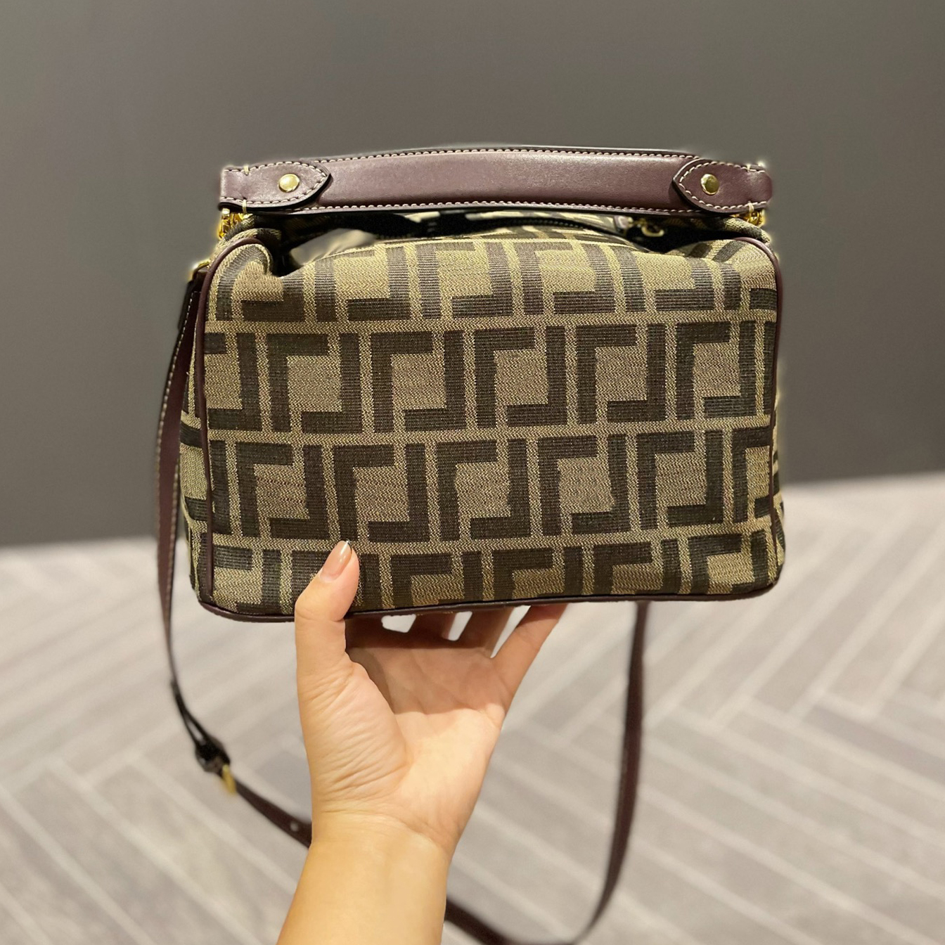 

Bucket bag Canvas CrossBody Luxury Designer Brand Fashion Shoulder Bags Handbags Women Letter Purse Phone bag Wallet, No bags