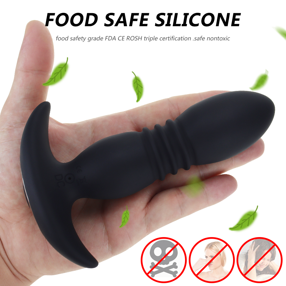 Anal Vibrator Wireless Remote Control Telescopic Dildo Vibrators Male Prostate Massager Butt Plug Vibrador Anal Sex Toys for Meng-image-764639791