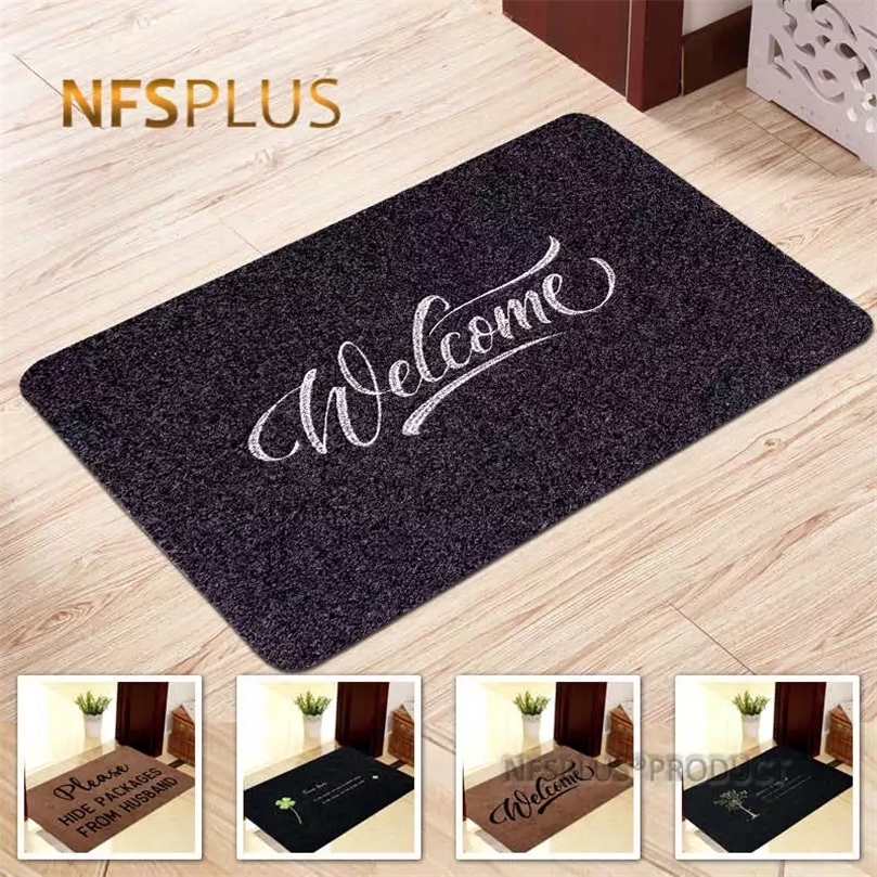 

Home Decorative Door Mat Carpet Indoor Outdoor Doormat 40x60cm Polyester Embroidered Printed Waterproof Non Slip Floor Mats Rugs 220401, Bear - print r