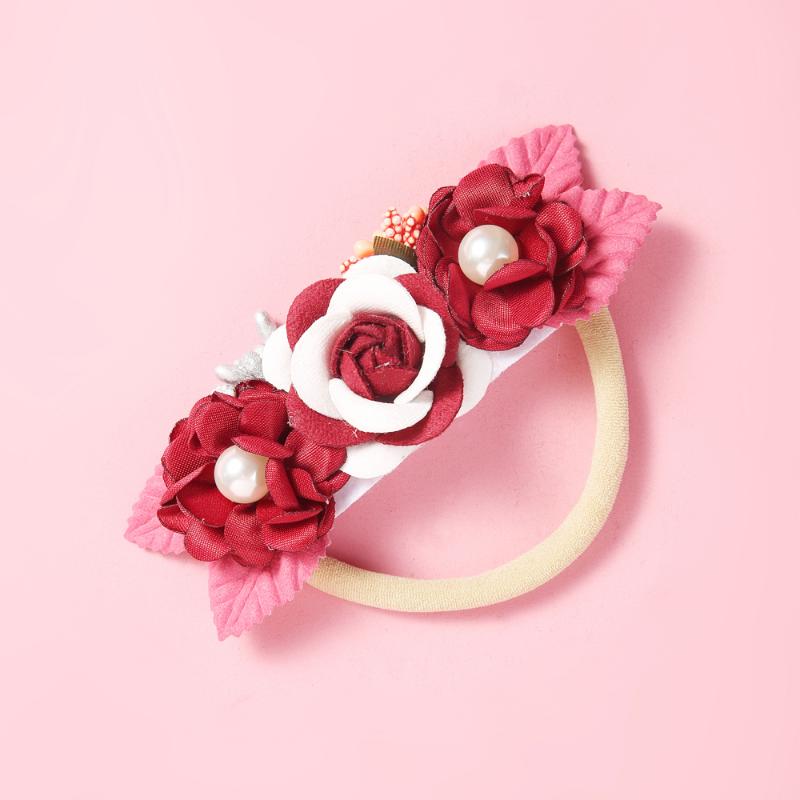 

Hair Accessories Colors Born Baby Headband Flower Bows Pearls Haarband Girl Headbands Elastic Band AccessoriesHair, A7lfjnsfb-9792-6