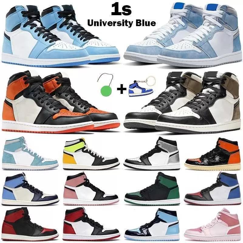 

Basketball Shoes men women 1s High OG jumpman 1 University Blue Hyper Royal Mid Light Smoke Grey Chicago Dark Mocha Twist sneakers, #14