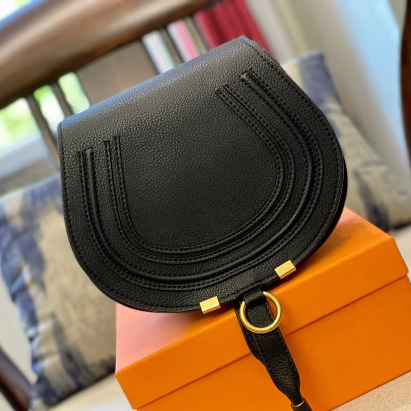 

Saddle Bag Ladies Designer Half Moon Bag Leather Messenger Bag Fashion Handbag