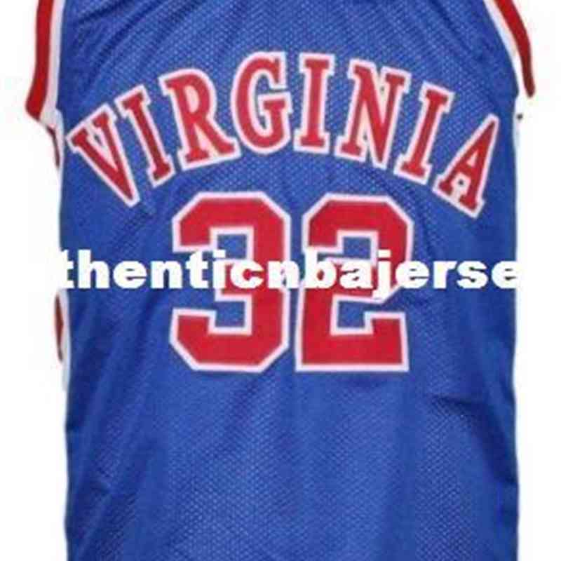 

Julius Erving #32 Virginia Squires Aba 1972-73 Basketball Jersey Embroidery Stitched Customize Any Name and Name Xs-6xl Vest Jerseys Throwback Shirt, Blue