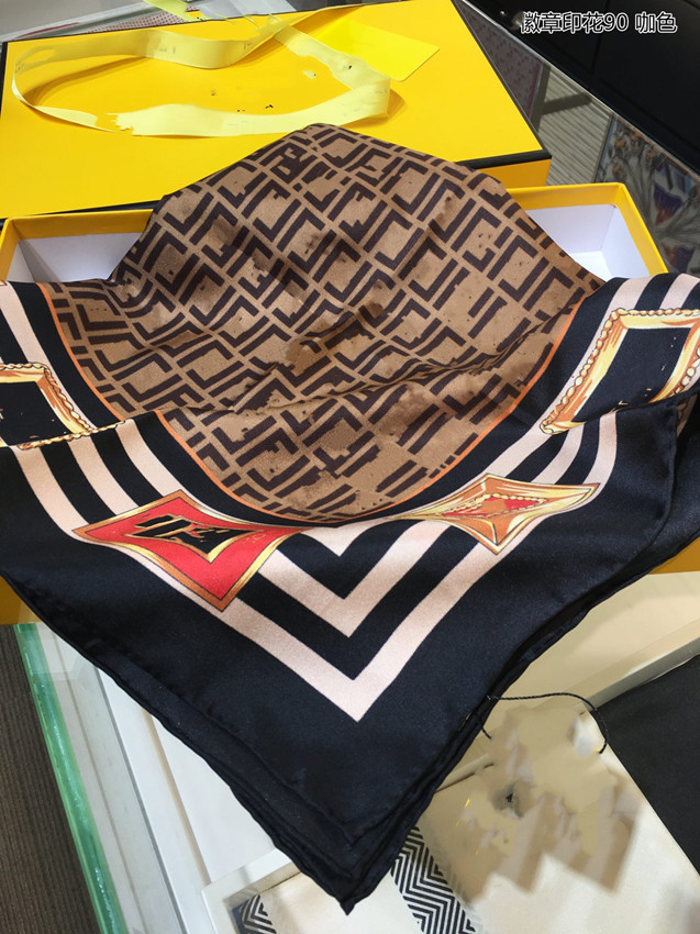 

2022 XIN Beautiful lady's silk, brand letter printing small square scarf variable multi-purpose stewardess scarf attendant scarfs