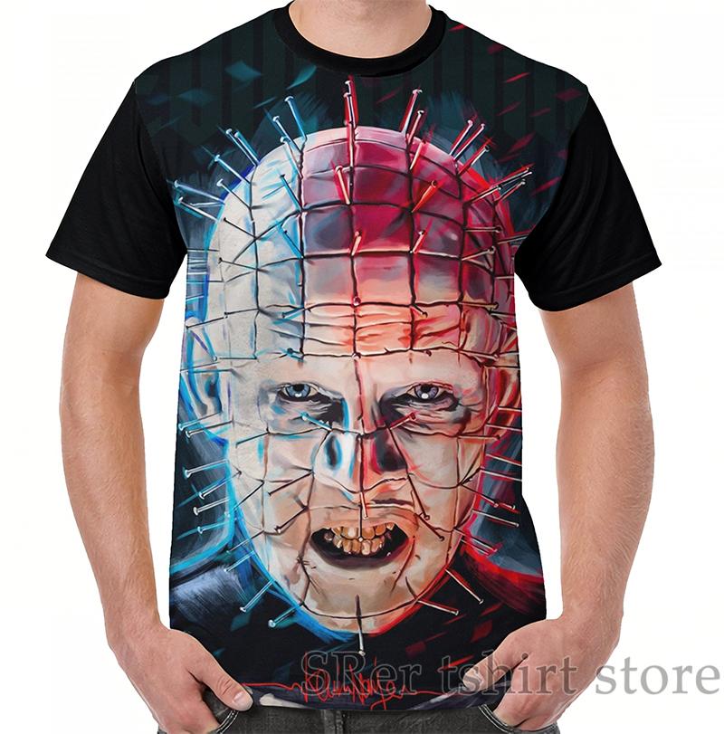 

Men' T-Shirts Funny Print Men T Shirt Women Tops Tee Pinhead (Hellraiser) Graphic T-Shirt O-neck Short Sleeve Casual Tshirts