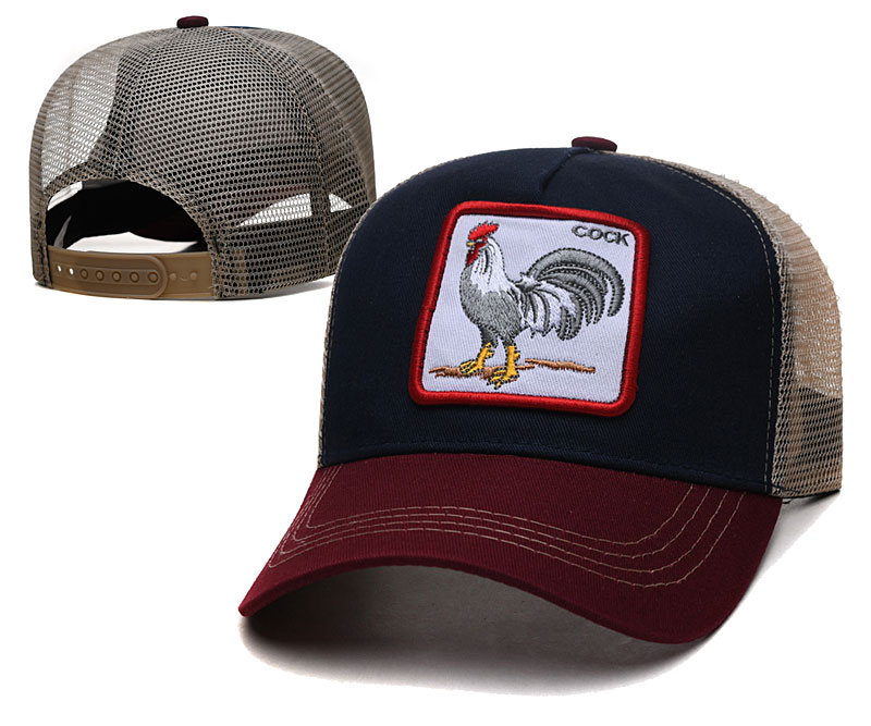 

2022 Men's Fan's Cartoon Adjustable Hat Black Red Color Cock Mesh Golf Visor  Hats Fashion Hip Hop Mix Color Cock Character Street Snapback Caps, Cock-4