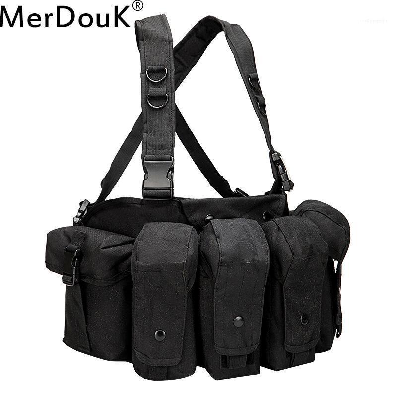 

Tactical Vest MOLLE System Combat Cs Field Equipment Army Camouflage Quick Release1 Men's Vests, Black