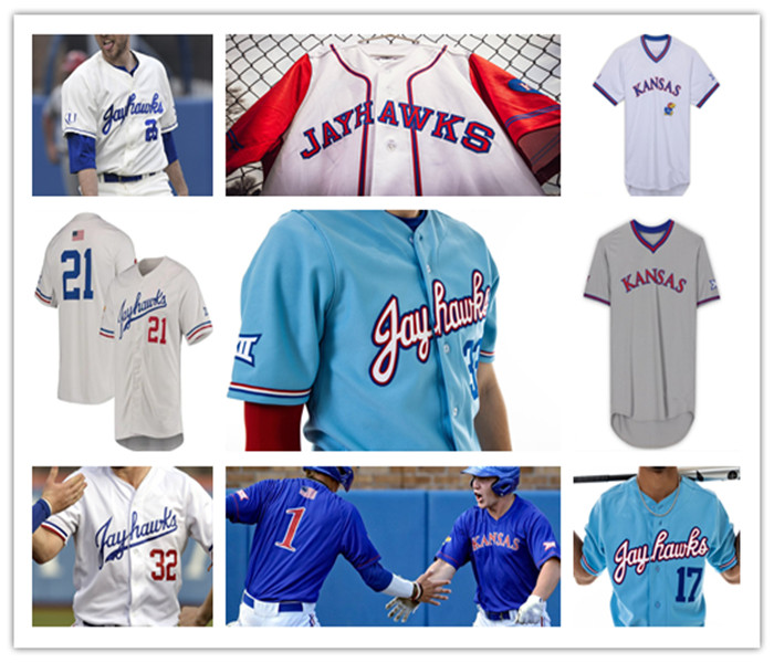 

NCAA KANSAS JAYHAWKS KU Baseball Jersey Custom Casey Burnham Maui Ahuna Nolan Metcalf Tavian Josenberger Daniel Hegarty Ryan Vanderhei Cole Larsen Jack Hammond, Man cream