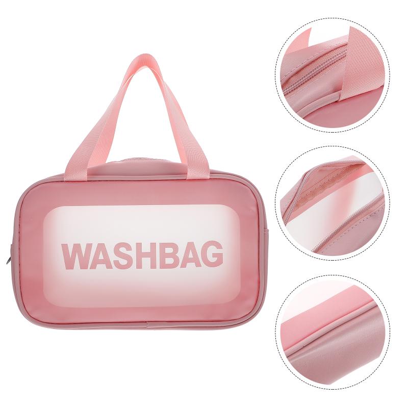 

Storage Bags Frosted Cosmetics Bag Handheld Makeup Multipurpose