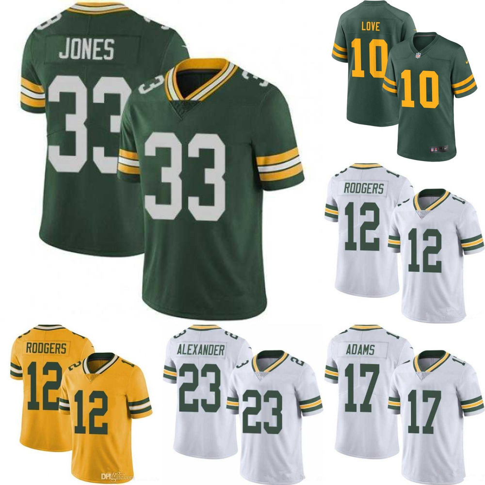

Football Jerseys Green Bay''Packers''Men women youth Jersey 12 Aaron Rodgers 23 Jaire Alexander 17 Davante Adams 33 Aaron Jones, Color