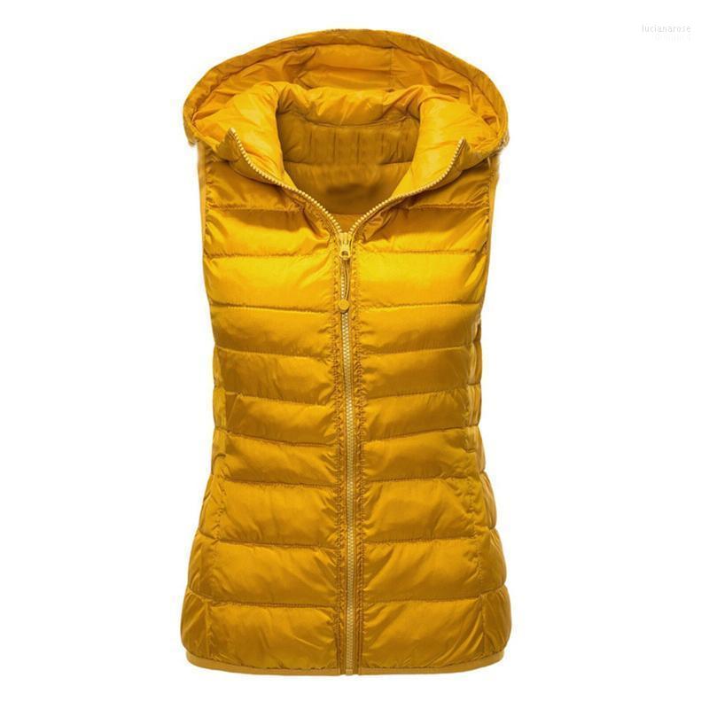 

Women' Vests Women Hooded Female Coat Winter Men Sleeveless Down Autumn Zipper Jackets Padded Parka Vest Cotton 2022 Luci22, Black