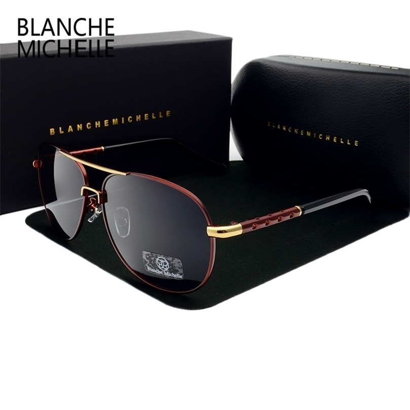 

High Quality Sunglasses Men Polarized UV400 Driving Sun Glasses Mens Vintage Antiglare Sunglass okulary oculos With Box 220616