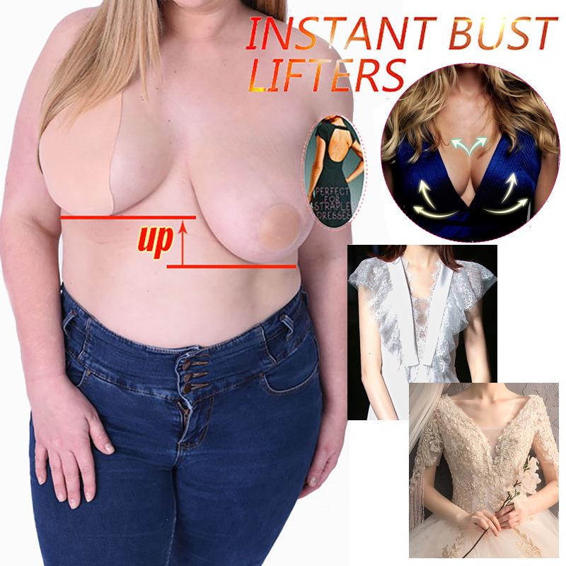 

Water Drip Tilament Bra Invisible Rabbit Ear Shoulder Straps Anti-light Anti-bump Ladies Chest Stickers Anti-wear Underwear, Lone size