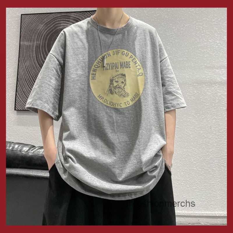 

designer t shirt new short sleeve tshirts mens loose printed clothes youth round neck tshirts summer clothes, Dt6842-1 black