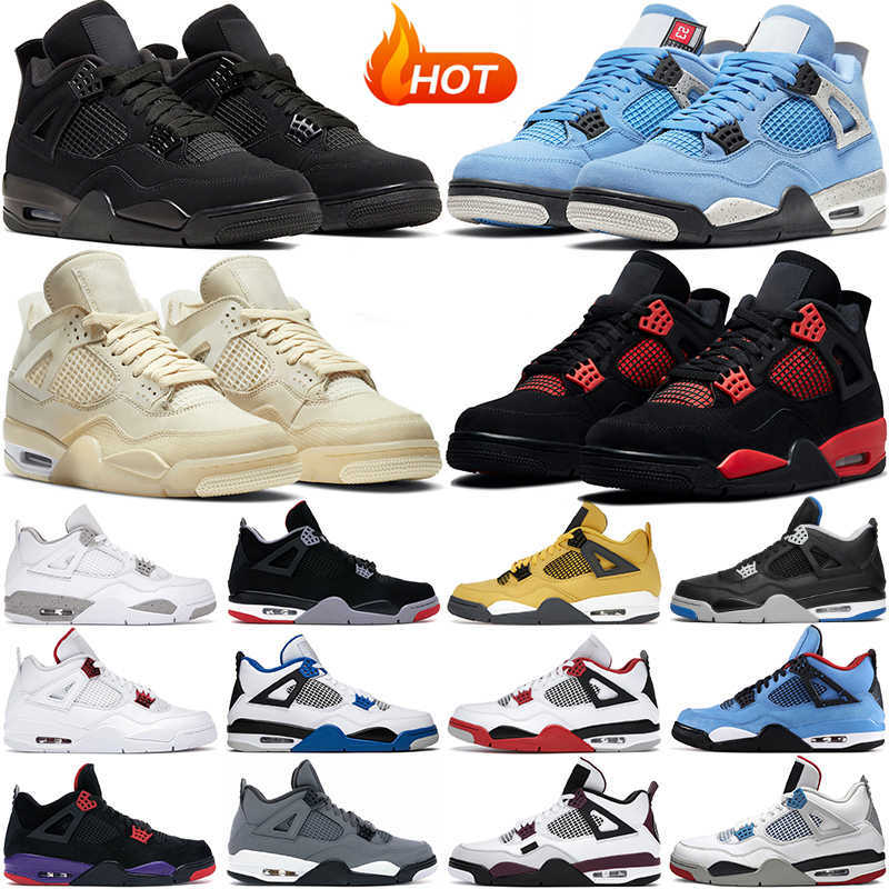 

Racer Blue 5s 4s basketball shoes men 4 Black Cat Red Thunder Sail White Oreo mens sports sneakers, #27