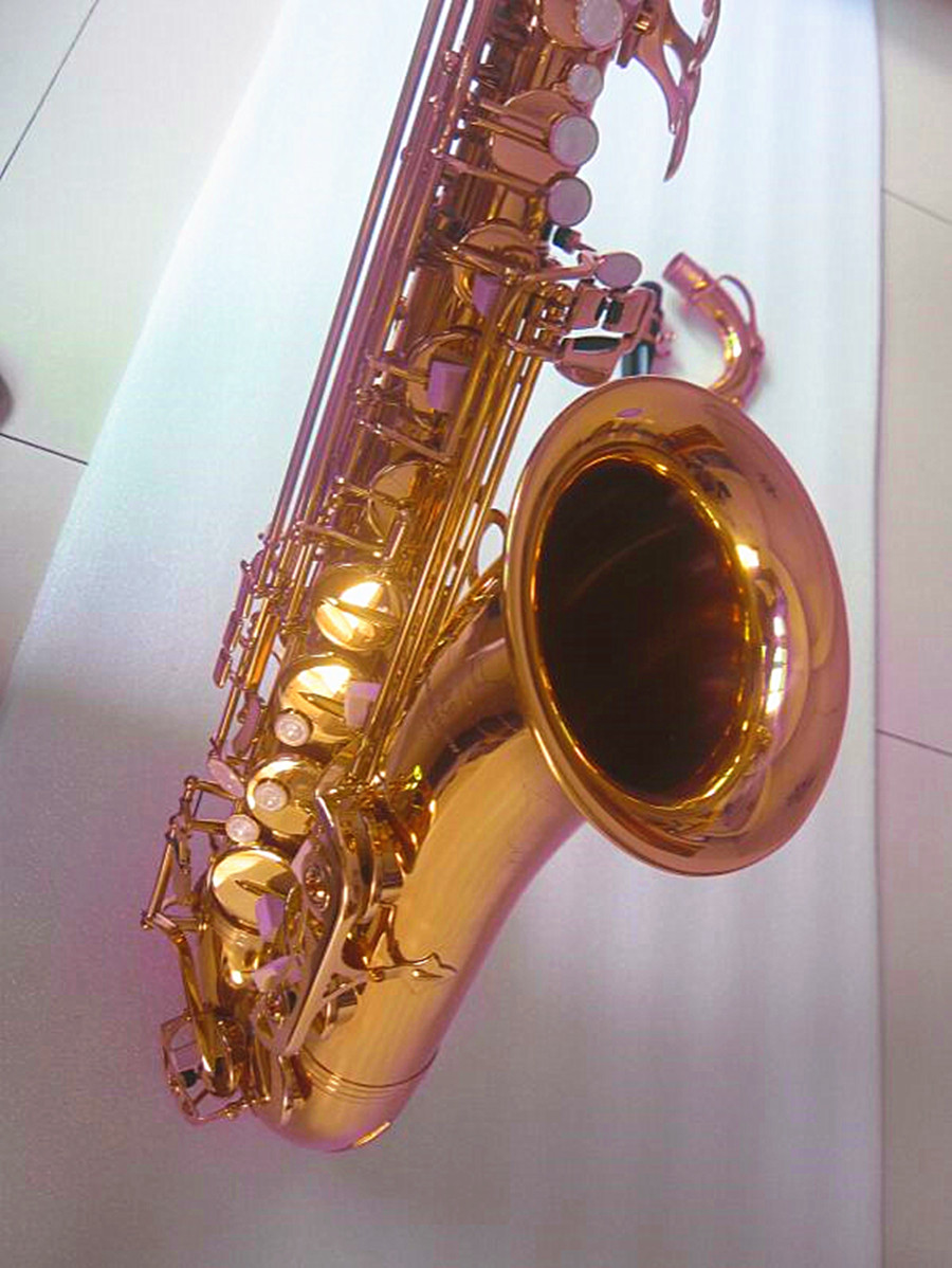 Professional New Sax T-902 Bb High Quality Tenor Saxophone Brass gold Lacquer B Flat Music Instrument With Case Mouthpiece