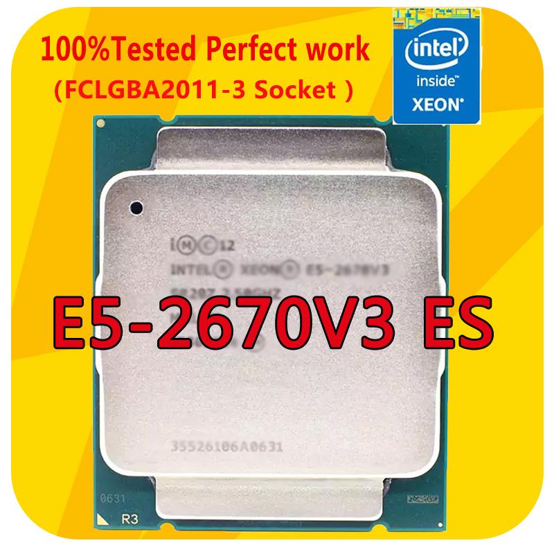 

Motherboards E5-2670V3 ES Intel Xeon Version QEYK/QFSA 2.2GHZ 12-Cores CPU Processor 30M LGA2011-3 For X99 Motherboard