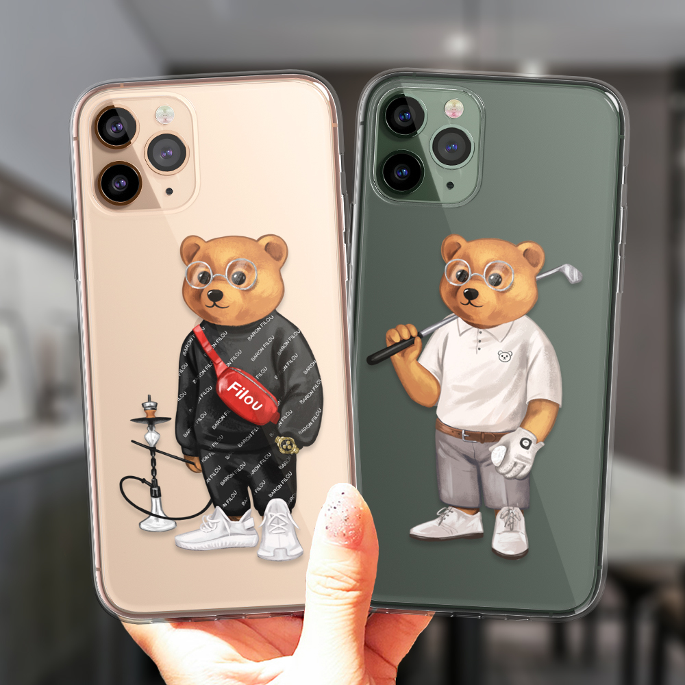 

Case Cute Bear Fashion Brand Soft Silicone Cases For iPhone 7 Max 7S XR 12 Mini SE 6 8 Plus 11 13 Pro X XS 6S, C4760