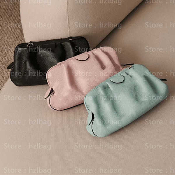 

Scala Mini Pouch Women Designer Bags Vert Lagon Green/Magnolia Pink/Black Crossbody Mahina Perforated Calf Leather Body-Friendly Small Bags, Color 01