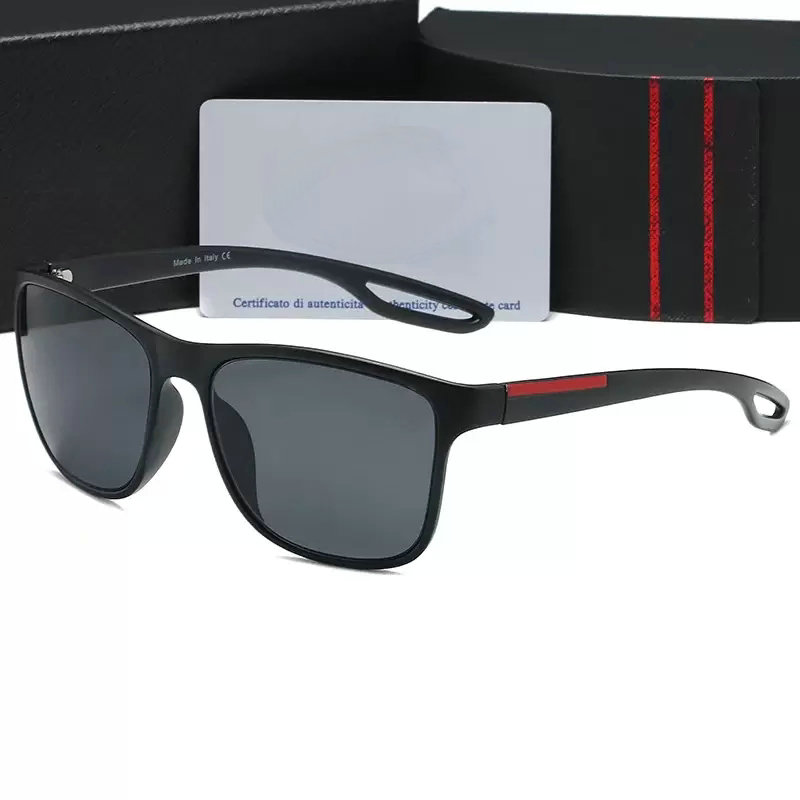 

2022 men square Linea Rossa Eyewear Collection sunglasses Gold Black sport Sunglasses Grey Shaded Lenses Sonnenbrille occhiali da sole outdoor Sun glasses with box