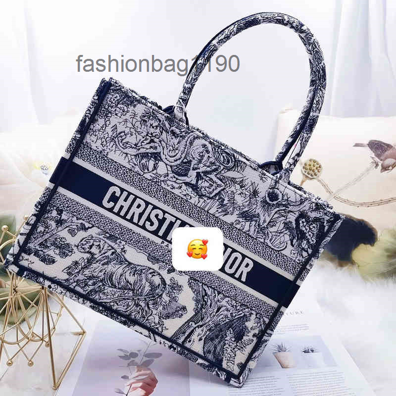 

Women Classic 2022 Handbags designer bag DChris/tianss Women Bags Series Blue Tiger Tote Bag Embroidered Sewing Handbag Single Shoulder Student PHZ