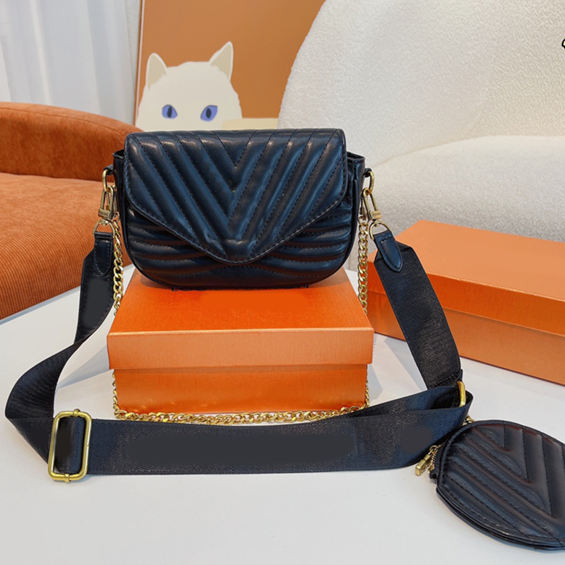 

Chain Two-in-one Crossbody Luxury Designer Brand Fashion Shoulder Bags Handbags High Quality Women Letter Purse Phone bag Wallet Totes, No bags
