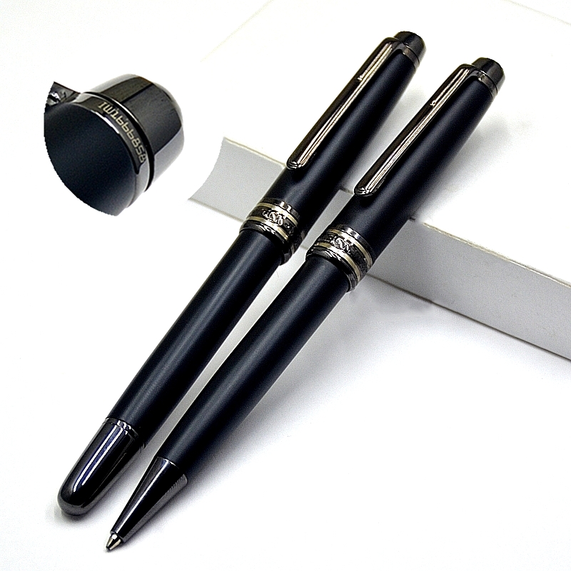 

Promotion - High quality Msk-163 Matte Black Rollerball Pen Ballpoint Pen Fountain Pens Writing Office School Supplies With Series Number IWL666858, As picture shows